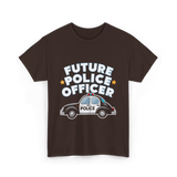 Future Police Officer Police T-Shirt - Dark Chocolate