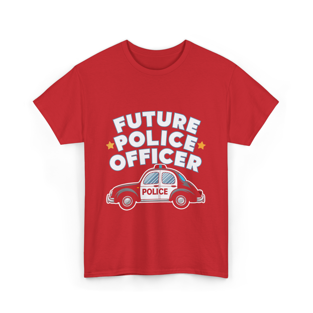 Future Police Officer Police T-Shirt - Red