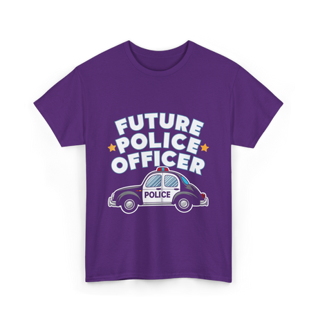 Future Police Officer Police T-Shirt - Purple