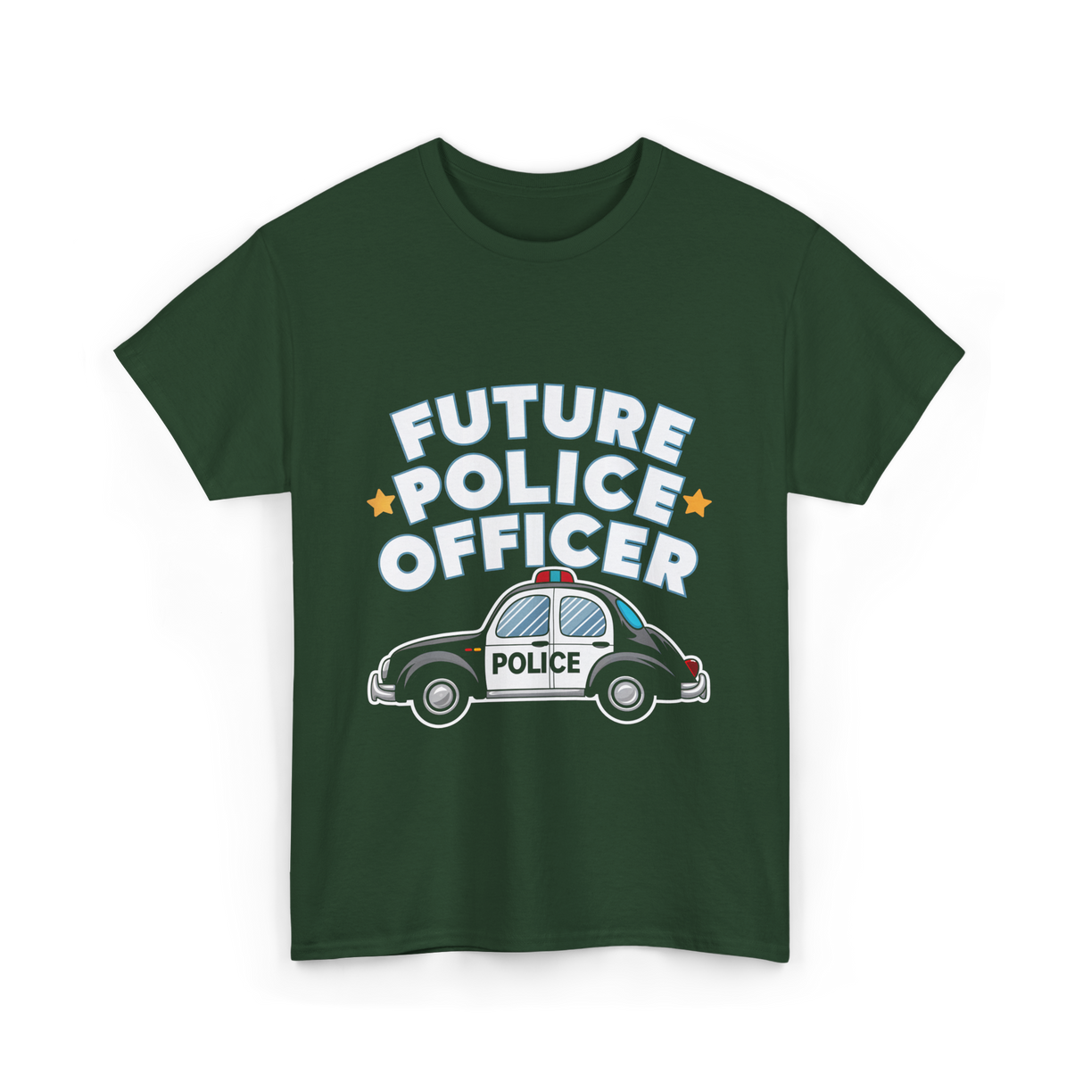 Future Police Officer Police T-Shirt - Forest Green