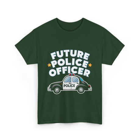 Future Police Officer Police T-Shirt - Forest Green