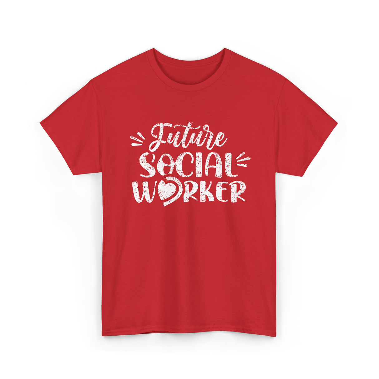 Future Social Worker Social Work T-Shirt - Red