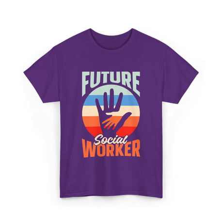 Future Social Worker Social Work T-Shirt - Purple