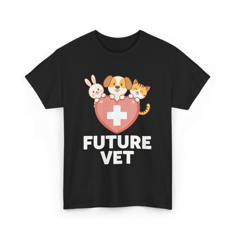 Future Vet Veterinary School Animals T-Shirt - Black