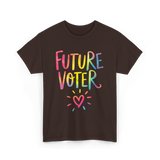 Future Voter Kids Voting T-Shirt - Dark Chocolate