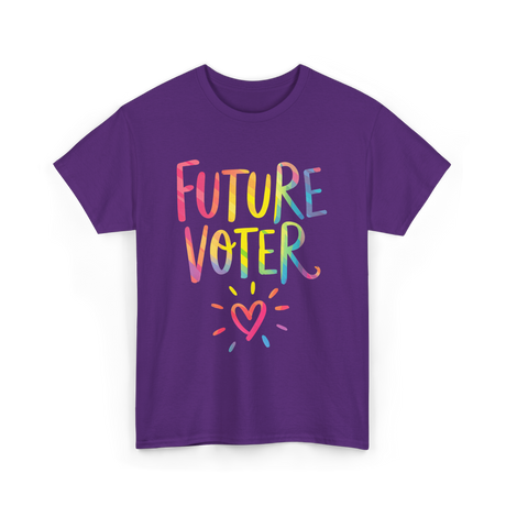 Future Voter Kids Voting T-Shirt - Purple