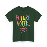 Future Voter Kids Voting T-Shirt - Forest Green