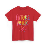 Future Voter Kids Voting T-Shirt - Red