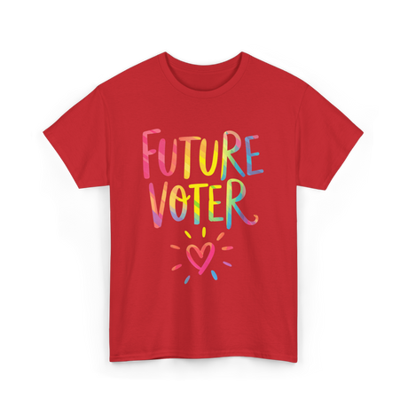 Future Voter Kids Voting T-Shirt - Red