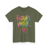 Future Voter Kids Voting T-Shirt - Military Green