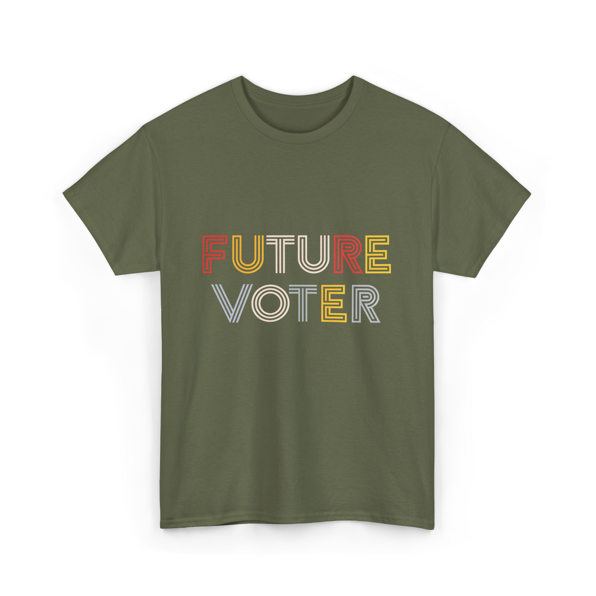 Future Voter Voting Elections T-Shirt - Military Green