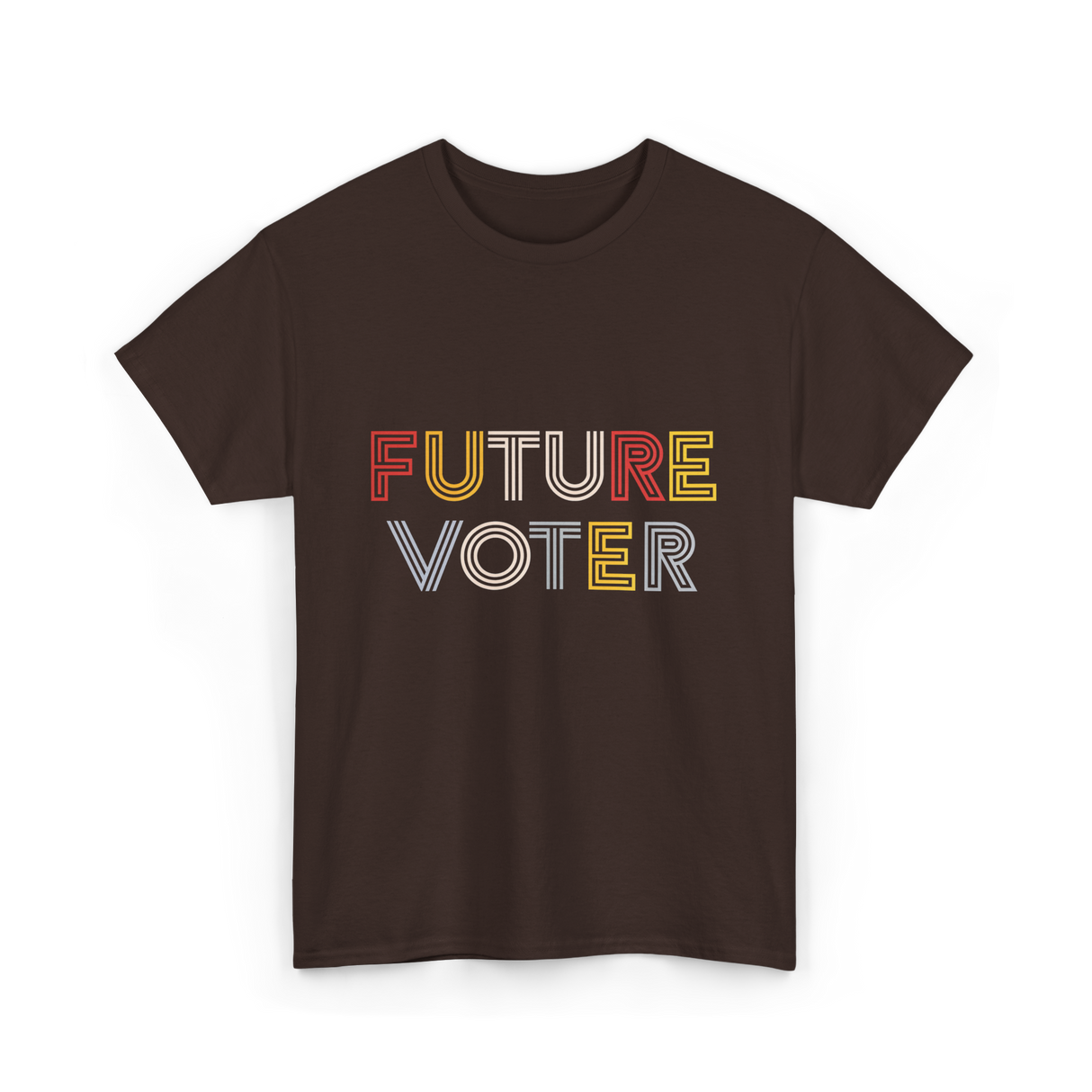 Future Voter Voting Elections T-Shirt - Dark Chocolate