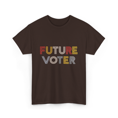 Future Voter Voting Elections T-Shirt - Dark Chocolate