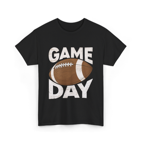 Game Day Football Sports Fan T-Shirt - Black