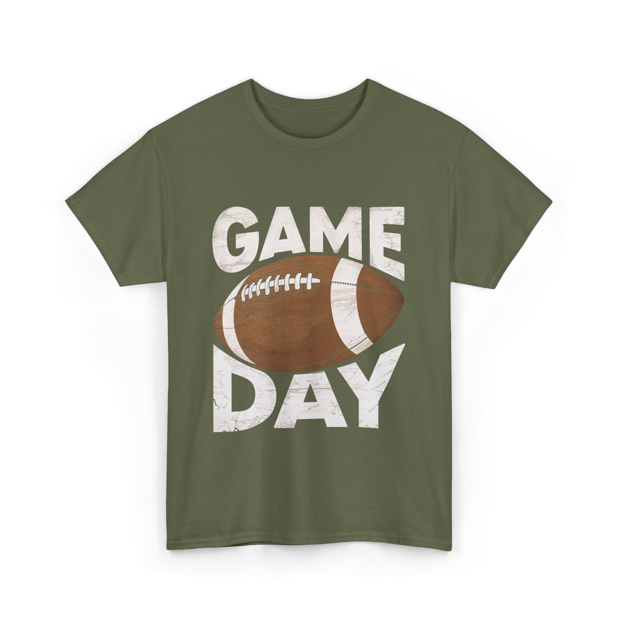 Game Day Football Sports Fan T-Shirt - Military Green