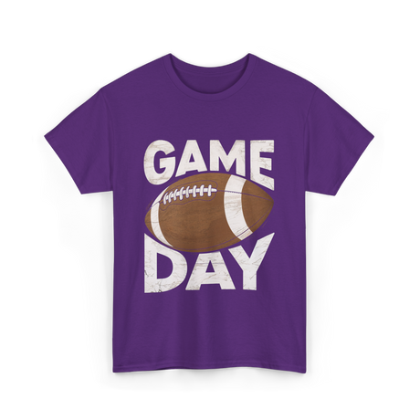 Game Day Football Sports Fan T-Shirt - Purple