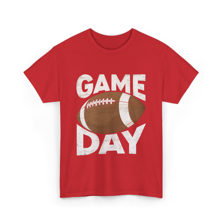 Game Day Football Sports Fan T-Shirt - Red