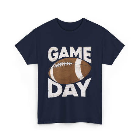 Game Day Football Sports Fan T-Shirt - Navy