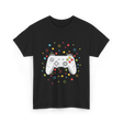 Gaming Controller Dots Kids Gaming T-Shirt - Black