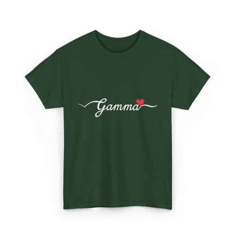 Gamma Love Gamma T-Shirt - Forest Green