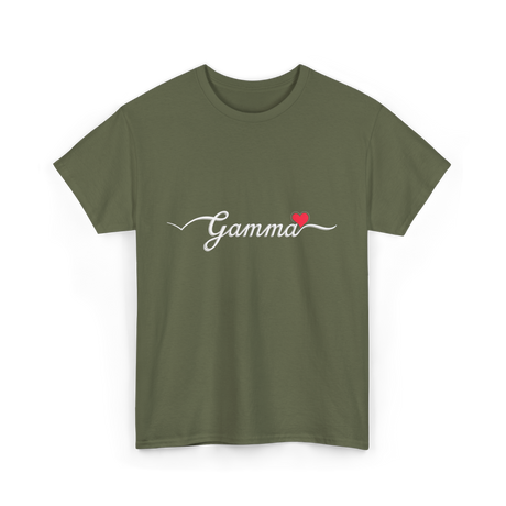 Gamma Love Gamma T-Shirt - Military Green