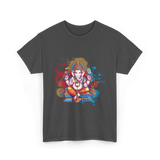 Ganesha Spiritual Meditation Hindu T-Shirt - Dark Heather