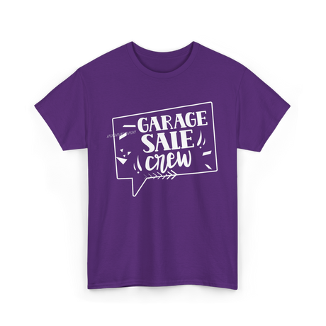 Garage Sale Crew Sale T-Shirt - Purple