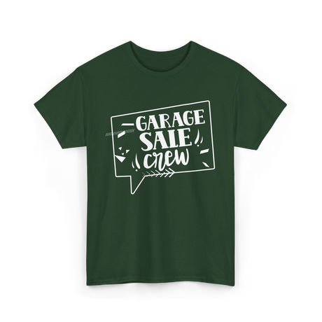 Garage Sale Crew Sale T-Shirt - Forest Green