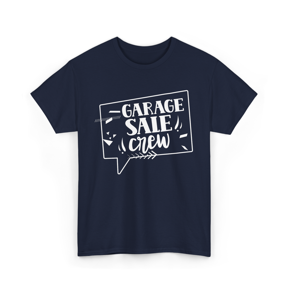 Garage Sale Crew Sale T-Shirt - Navy