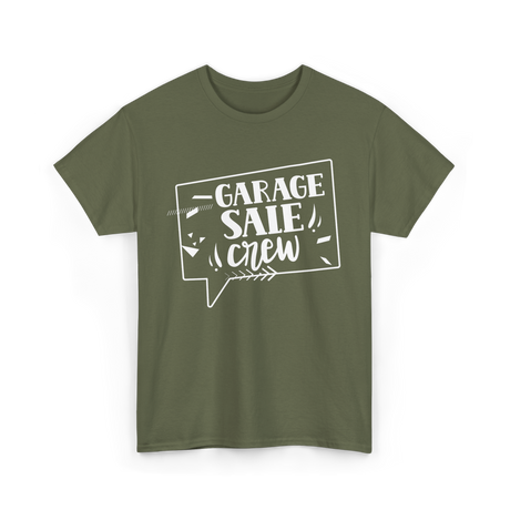 Garage Sale Crew Sale T-Shirt - Military Green