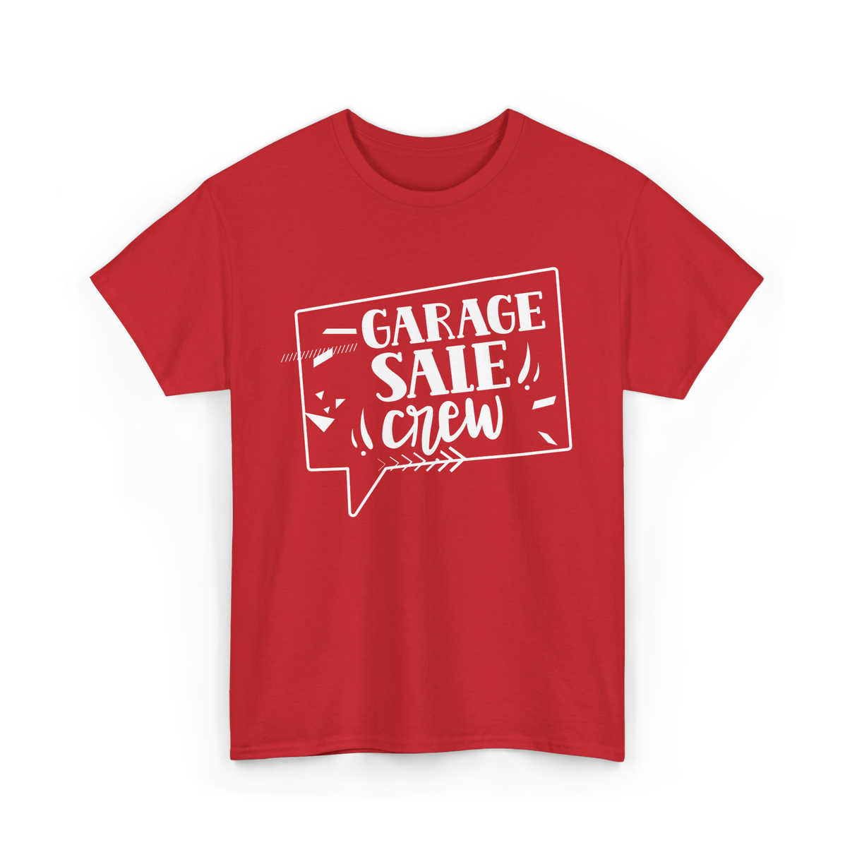 Garage Sale Crew Sale T-Shirt - Red