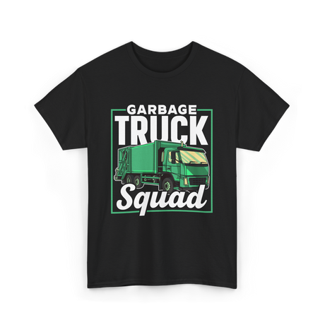 Garbage Truck Squad Truck T-Shirt - Black