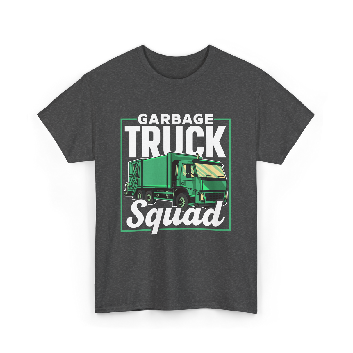 Garbage Truck Squad Truck T-Shirt - Dark Heather