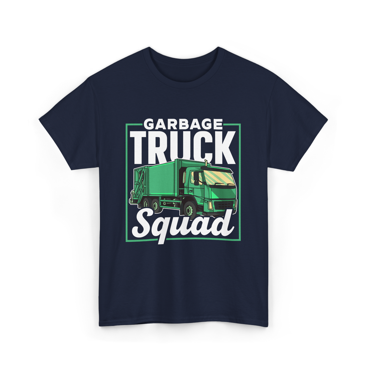 Garbage Truck Squad Truck T-Shirt - Navy