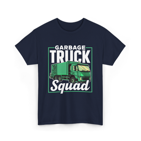 Garbage Truck Squad Truck T-Shirt - Navy