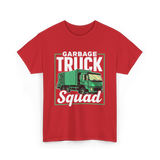 Garbage Truck Squad Truck T-Shirt - Red