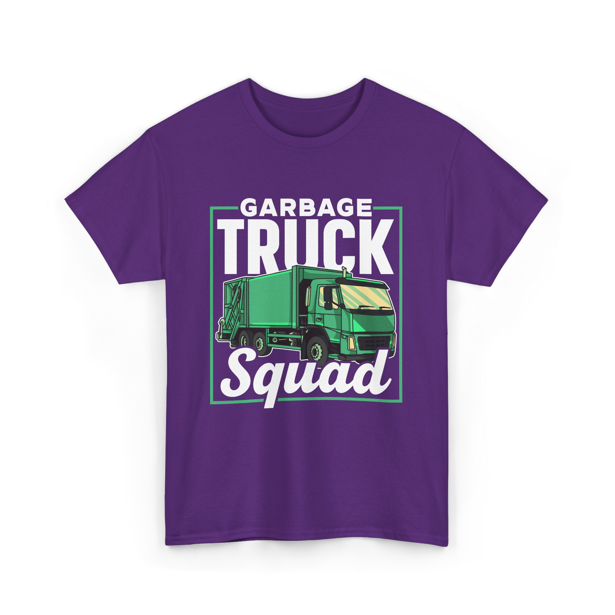 Garbage Truck Squad Truck T-Shirt - Purple