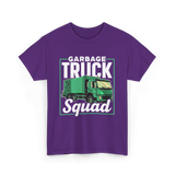 Garbage Truck Squad Truck T-Shirt - Purple