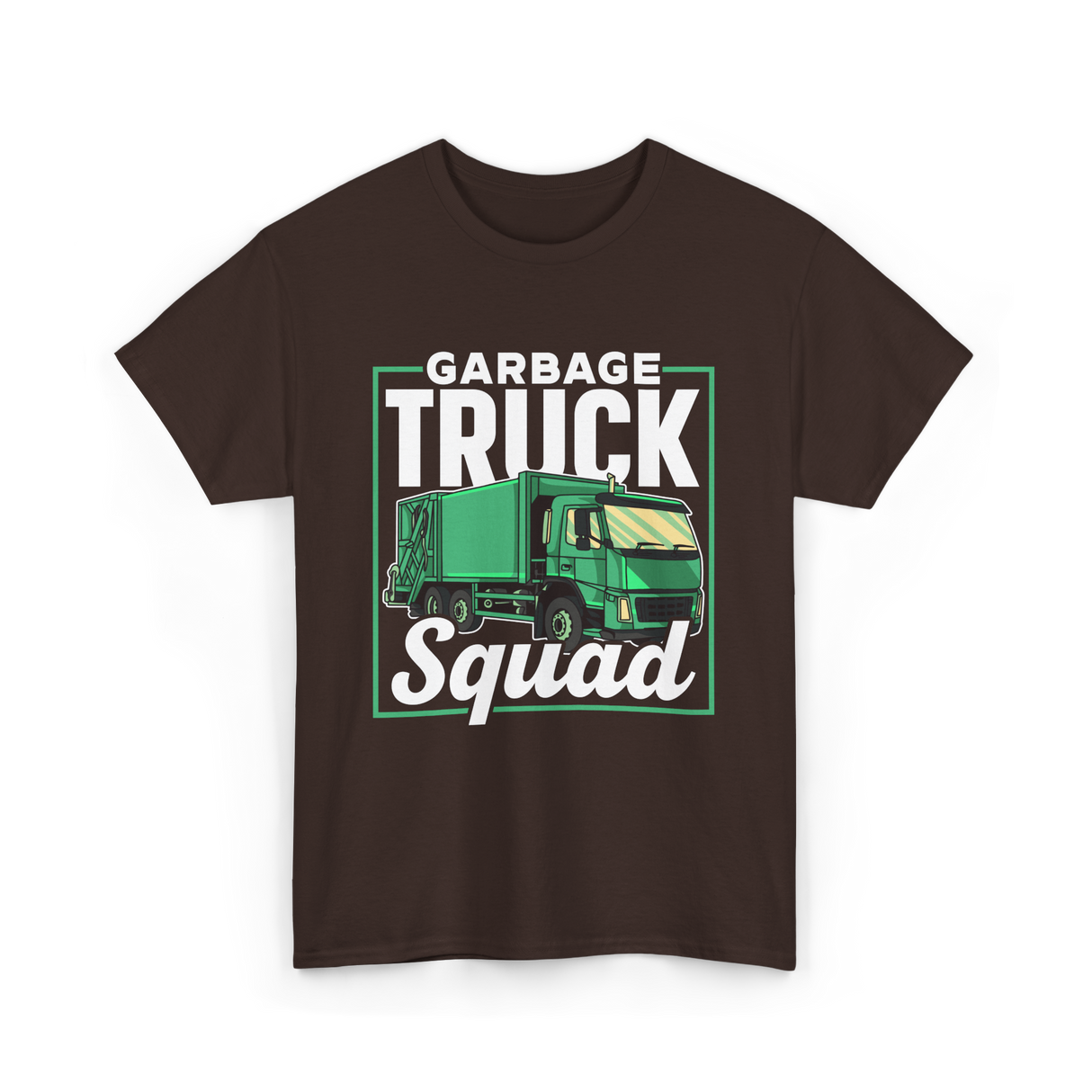 Garbage Truck Squad Truck T-Shirt - Dark Chocolate