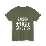 Garden Gangster Gardening T-Shirt - Military Green