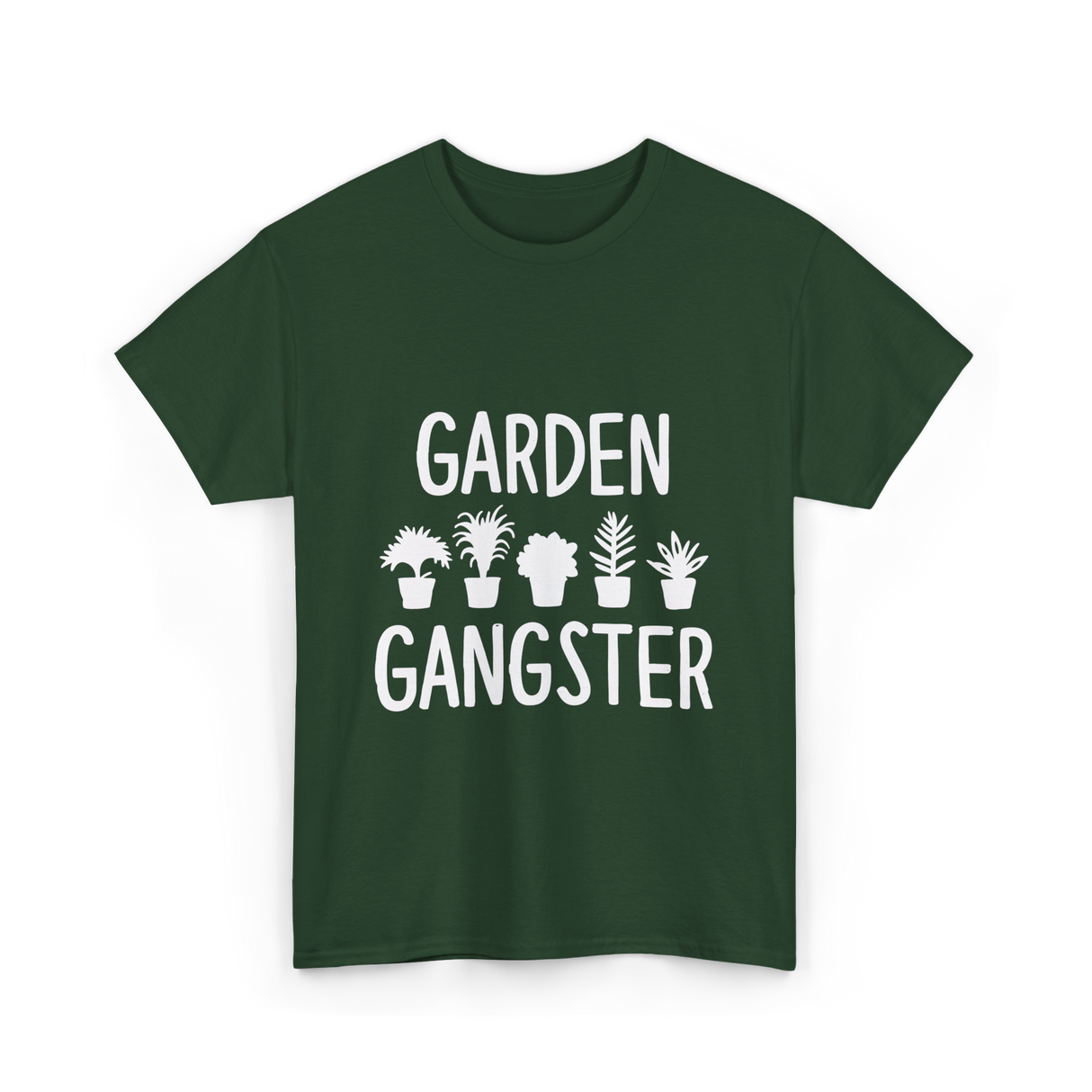 Garden Gangster Gardening T-Shirt - Forest Green