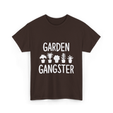 Garden Gangster Gardening T-Shirt - Dark Chocolate