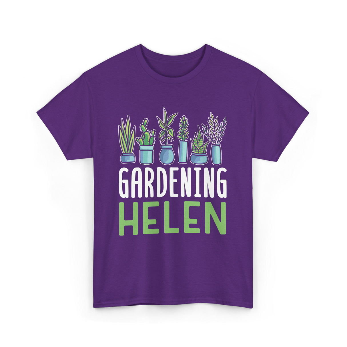 Gardening Helen Garden Plant Gardening T-Shirt - Purple