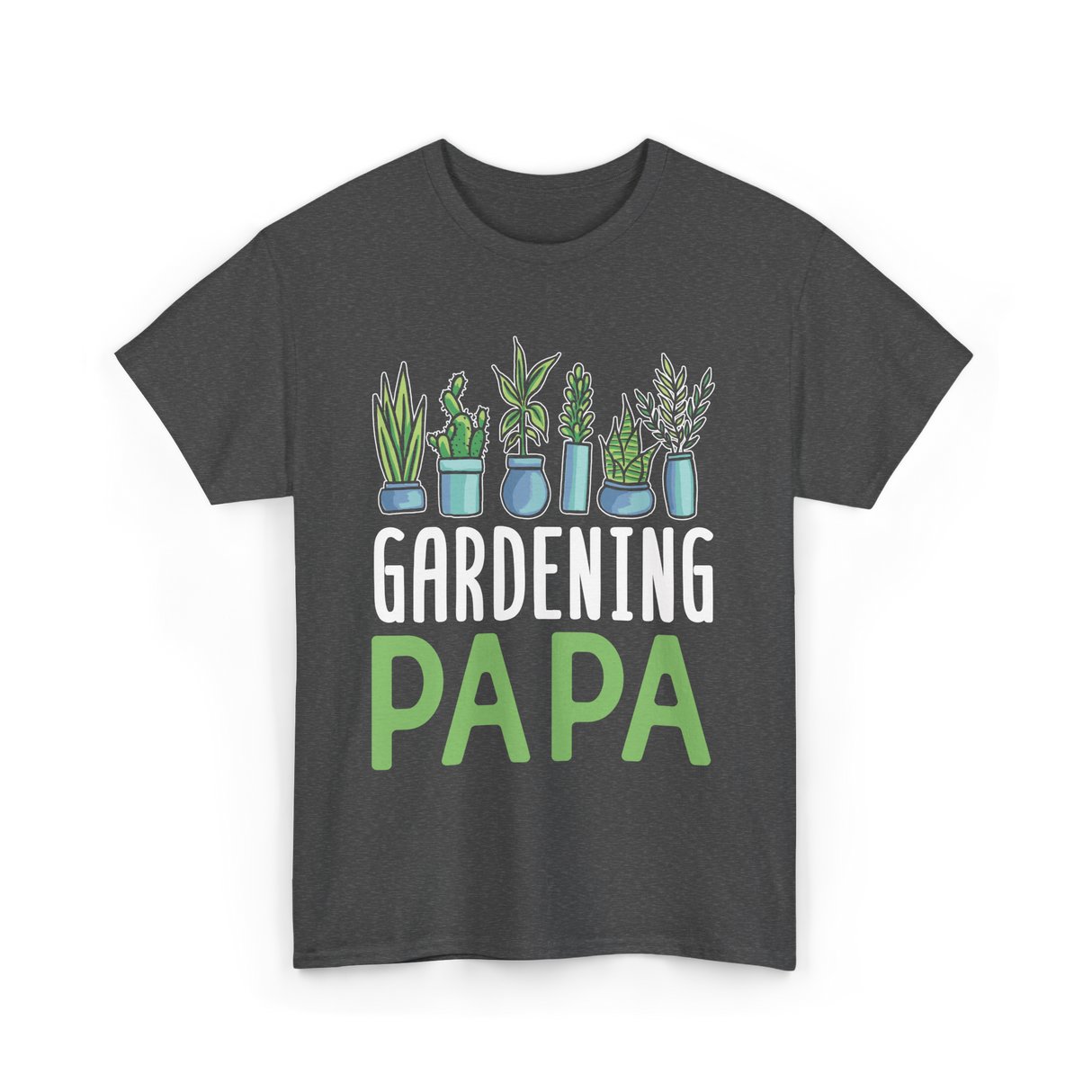 Gardening Papa Gardener Dad T-Shirt - Dark Heather