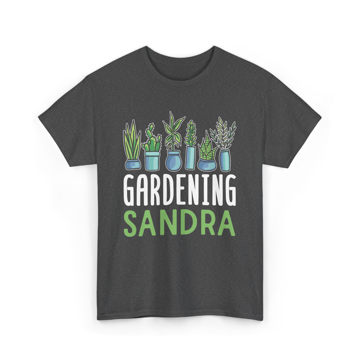 Gardening Sandra Plant Gardener T-Shirt - Dark Heather