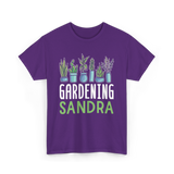 Gardening Sandra Plant Gardener T-Shirt - Purple