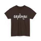 Gaveman Exploring Caving Hobby T-Shirt - Dark Chocolate