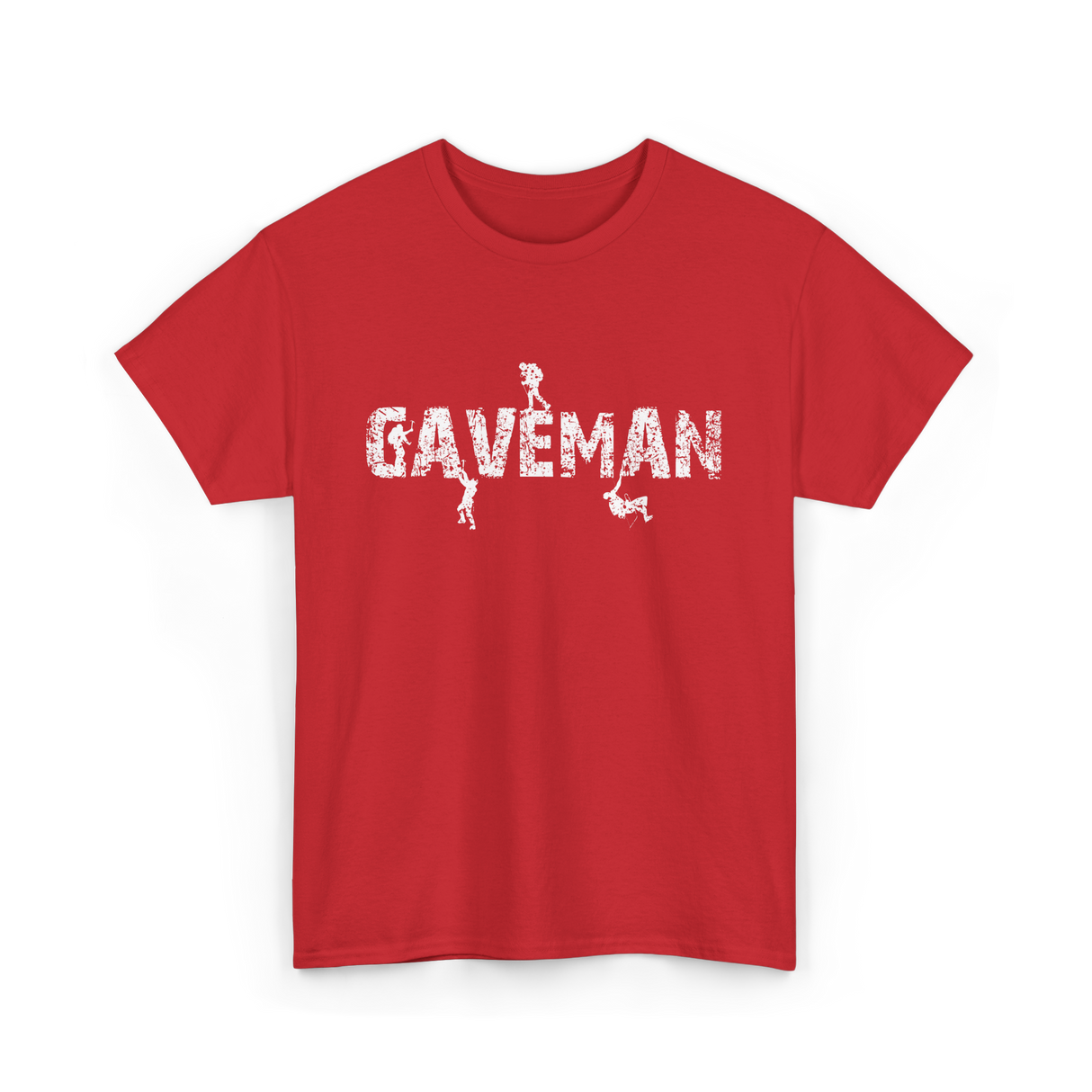 Gaveman Exploring Caving Hobby T-Shirt - Red