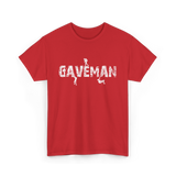 Gaveman Exploring Caving Hobby T-Shirt - Red