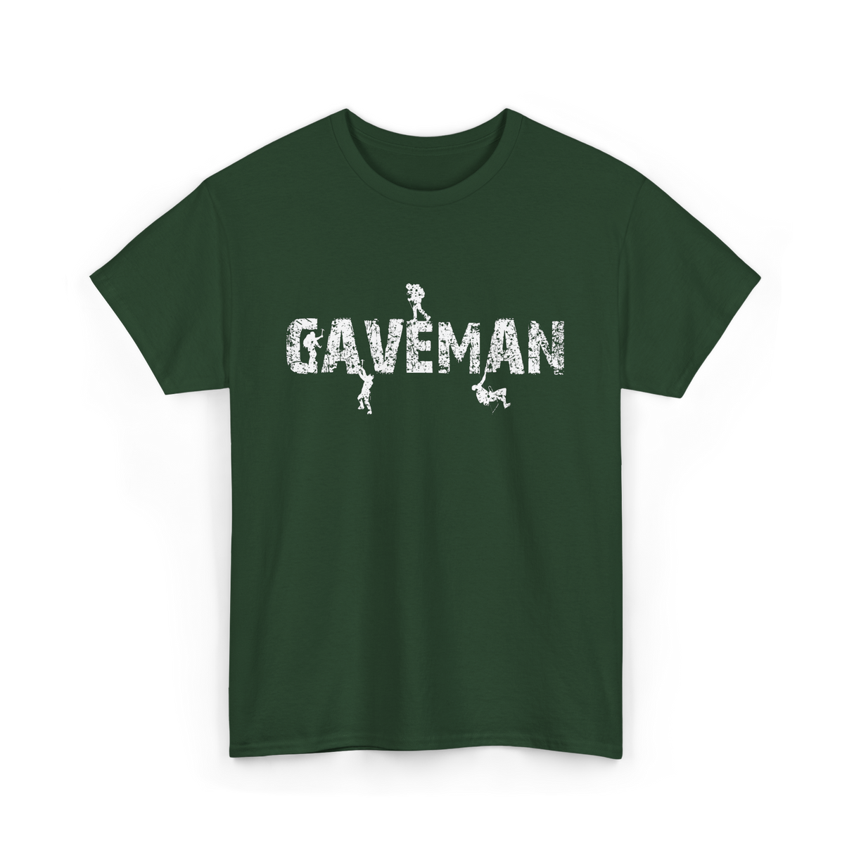 Gaveman Exploring Caving Hobby T-Shirt - Forest Green